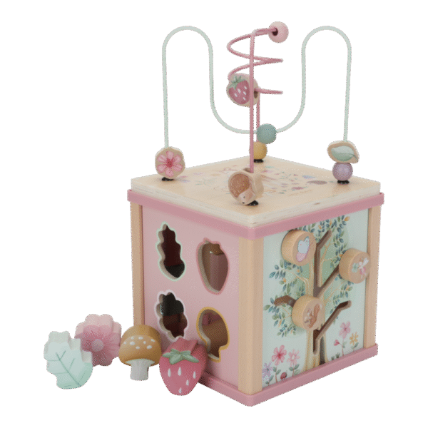 Wooden Activity Cube | Fairy Garden
