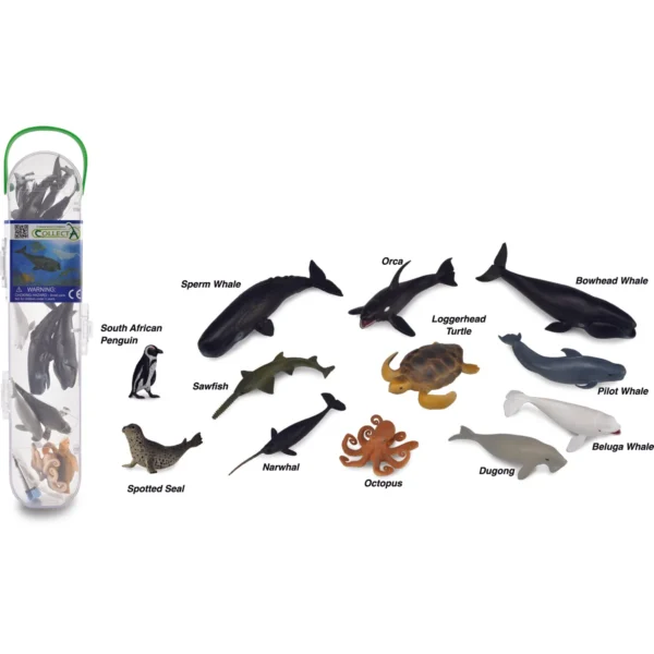 مجموعة حيوانات البحر (12 حيوانًا)