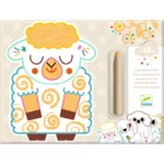 حفر ورسم باللون الاصفر – حيوانات البيت