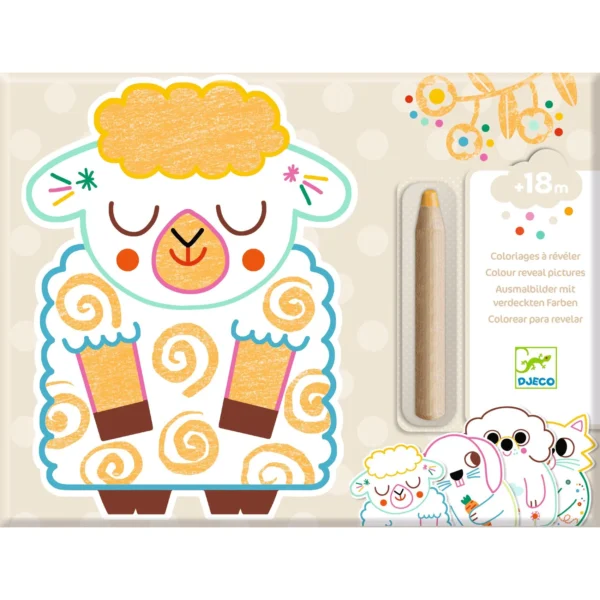 יצירה לקטנטנים   חריטה חיות בית