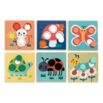 ⁦بازل خشبي – دوائر ملوّنة⁩   الصورة ⁦3⁩