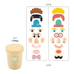 ⁦تشكيل وجوه بالمعجونة⁩   الصورة ⁦2⁩