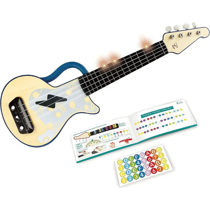 Hape Learn with Lights Electronic Ukulele Hape Toy Market 44371522 jpg