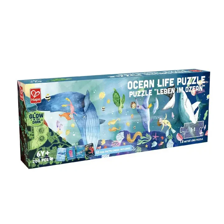 Hape Ocean Life Puzzle 200 Pieces Colorful Giant long puzzle Hape Toy Market 44380834 jpg