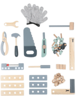 ⁦שולחן כלי עבודה עומר מעץ לילדים⁩ – תמונה ⁦2⁩