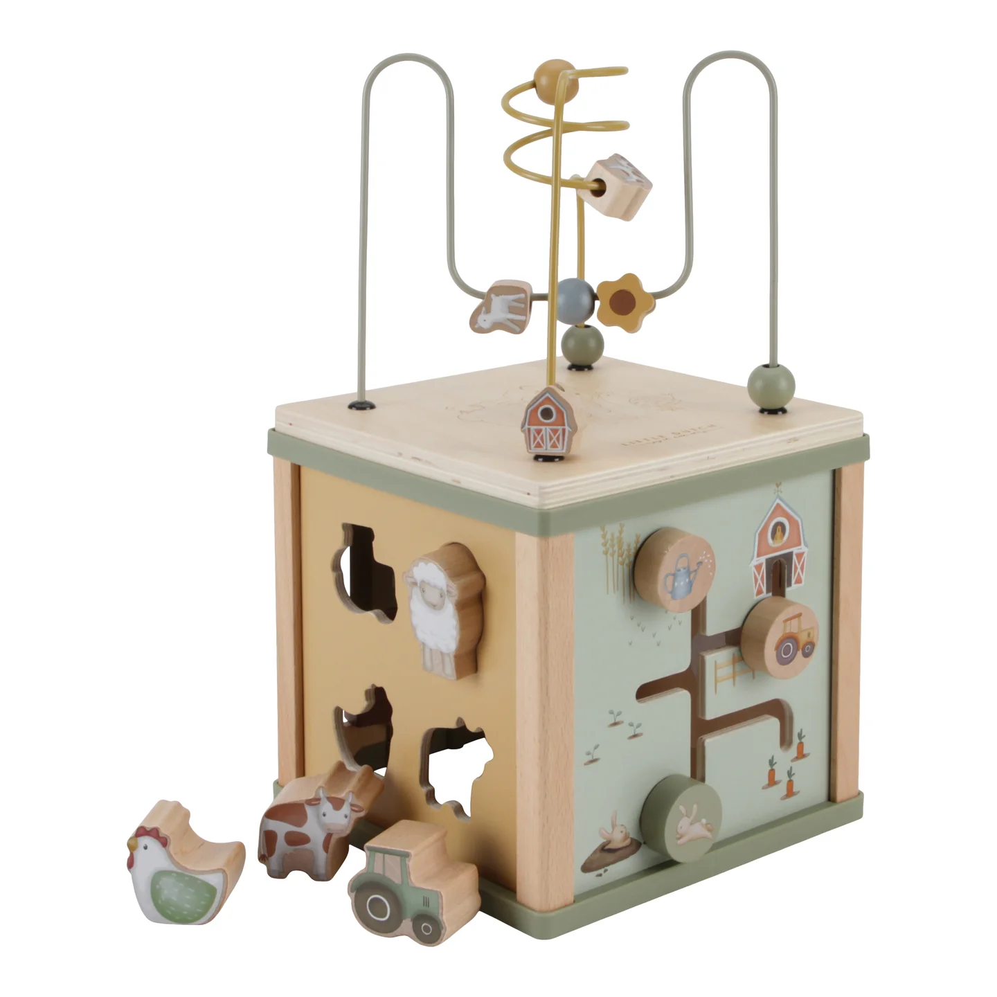 LD7131_01_1440x Wooden Activity Cube | Little Farm – תמונה 1