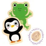 ⁦بازل مغناطيسي خشبي  – كل شكل 2 قطع⁩   الصورة ⁦4⁩