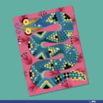 ⁦יצירה מוזאיקה נצנצים ג'ונגל⁩ – תמונה ⁦4⁩