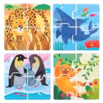 ⁦٤ بازل حيوانات من ٤ قطع⁩   الصورة ⁦6⁩