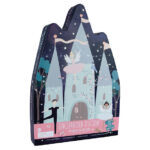 פאזל 20 חלקים מעוצב עם עיטורים כסופים   בלט אגם הברבורים קסום