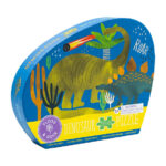 פאזל 20 חלקים מעוצב עם עיטורים כסופים   דינו