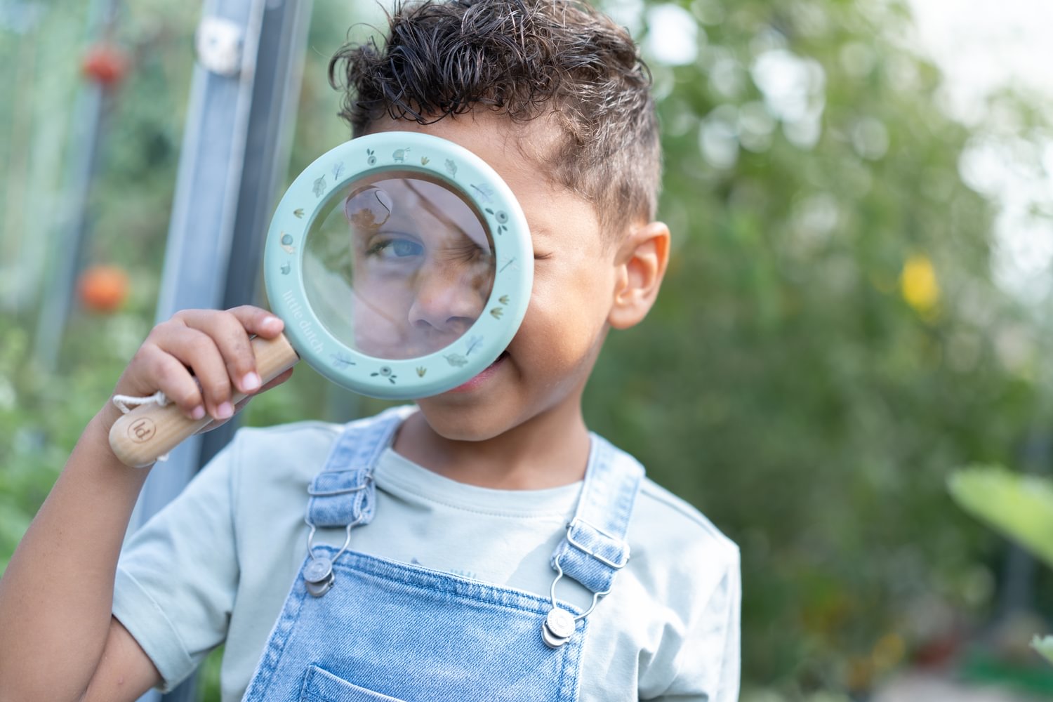 IMG_3578 عدسة تكبير خشبية أزرق الصورة 1