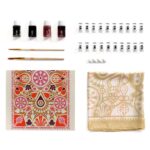 ⁦تلوين على شال حرير⁩   الصورة ⁦3⁩