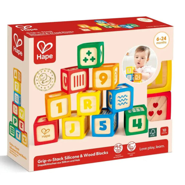 مكعبات خشب وسيلكون