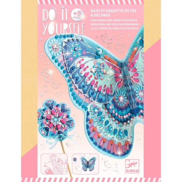 تزين اجنحة جنية وعصا سحرية