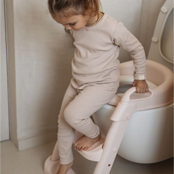 سلم ومقعد مرحاض تعليمي  زهر