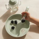 ⁦طبق الطعام الأول للأطفال  أخضر⁩   الصورة ⁦3⁩